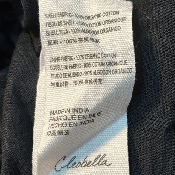 Cleobella Carly Ankle Dress Smocked Bodice Midi Medium Folksy Cottage Spring - Picture 8 of 8